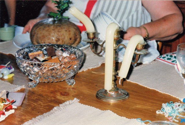 © irene waters a hot Xmas , the candles melted