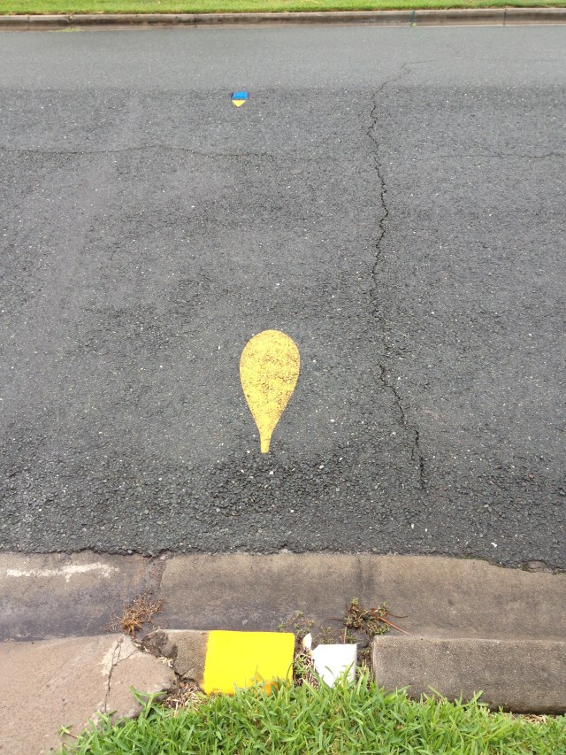 © irene waters 2014 water metre here sign