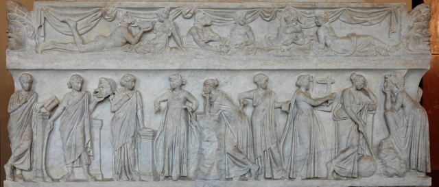 muses sarcophagus Louvre